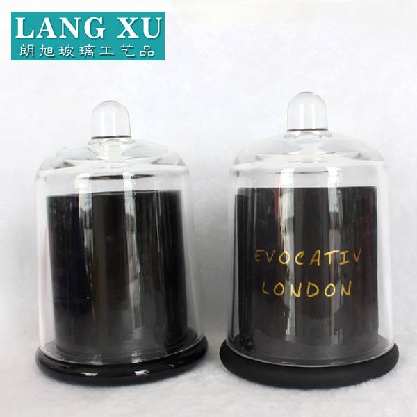 Black Glass Jars For Candle Making Suppliers - black glass jar for candles with lids – Langxu