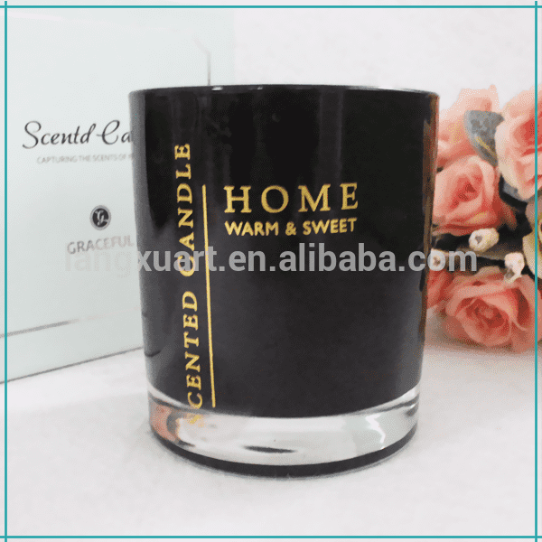 Copper Candle Jars Suppliers - Environmentally friendly black color luxury wholesale modern candle jar – Langxu