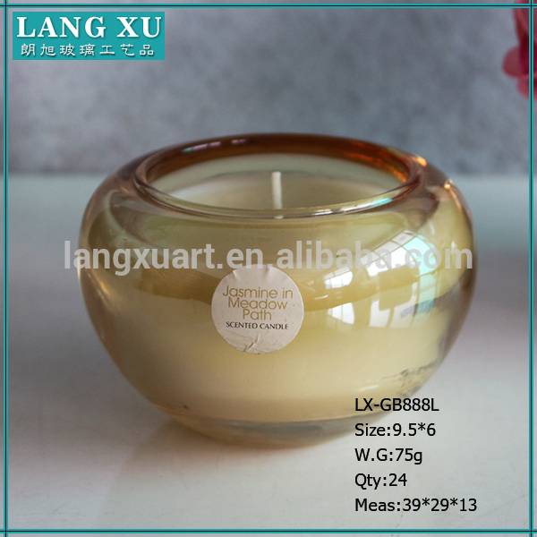 china wholesale Square Glass Candle Holder Suppliers - christmas gift marble candle jars candle making – Langxu