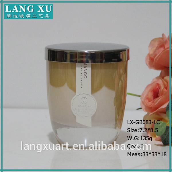 Chinese Professional Unique Diffuser Bottle - mango flavor yellow color wholesale antique glass containers cute candle jars – Langxu