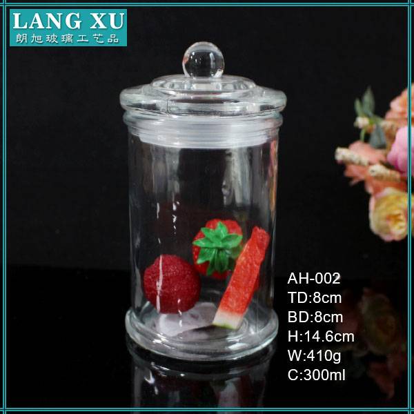 china wholesale Black Candle Jars With Lids Manufacturers - Home Storage ceramic 300ml glass pickle jar – Langxu