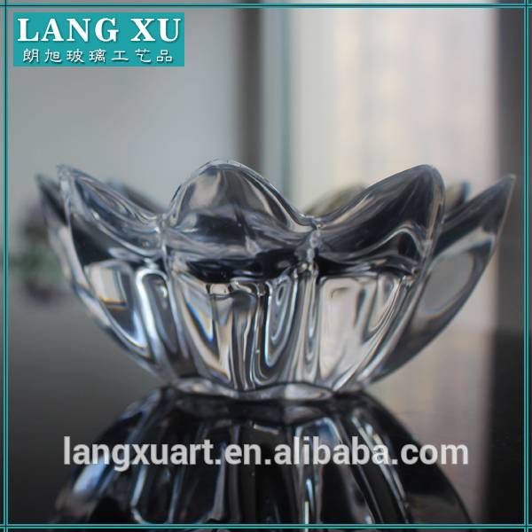 china wholesale Wedding Candle Holders Factory - LX-Z045 Crystal glass tealight candle holder – Langxu