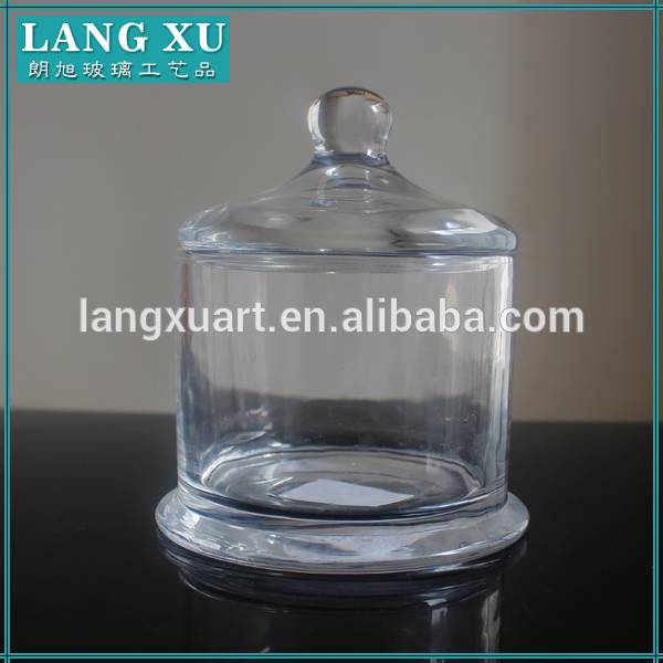 Chinese wholesale Marble Candle Jar - Listed company alibaba cylinder glass jar bathroom product – Langxu