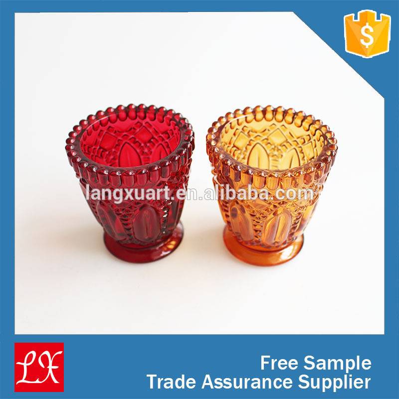 china wholesale Painted Wine Glasses Factory - Classic Glass Tumbler Jars for candle – Langxu