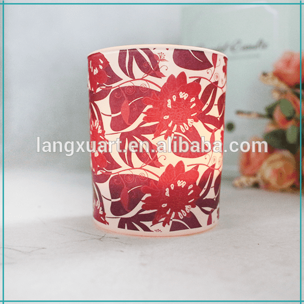 china wholesale Glass Jars For Candles Factories - LX-001 hot sale 2017 frosted candle holder philippines – Langxu