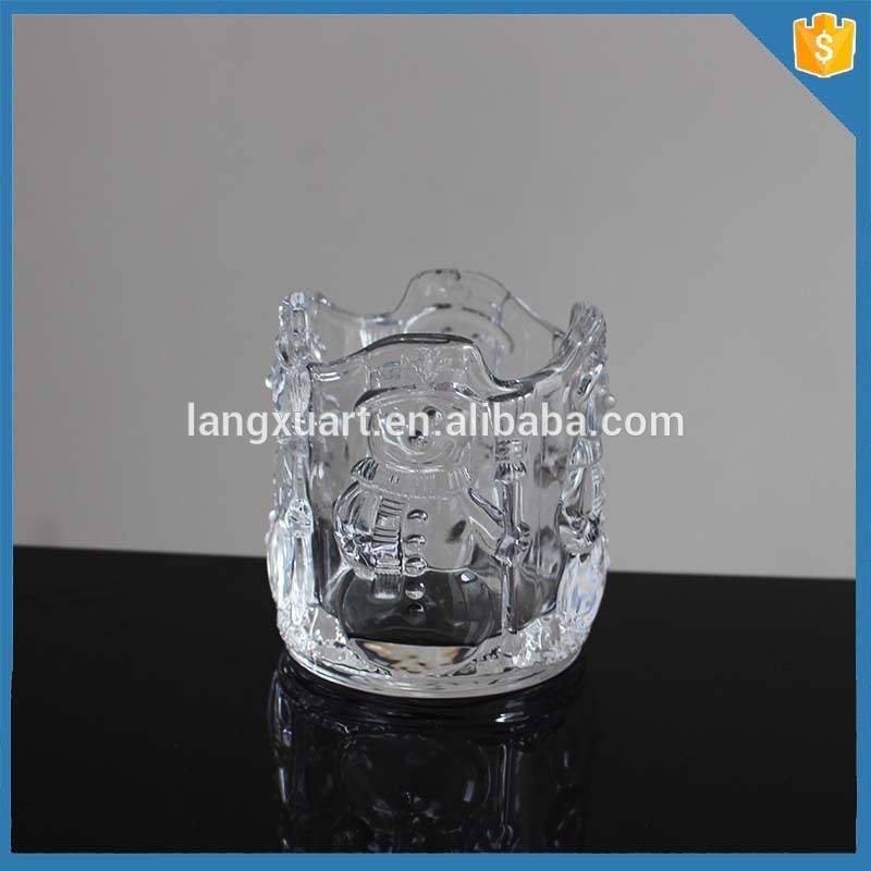 china wholesale Candle Holder Gold Factories - Decorative home goods tealight antique crystal candle holder with bear – Langxu