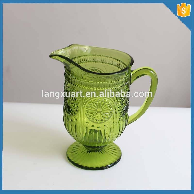 machine pressed color glass water jug supplier