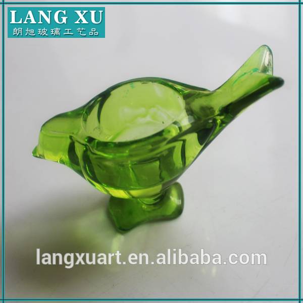 china wholesale Votive Candle Holders quotes - crystal bird shape tealight candle holder glass for candle making – Langxu