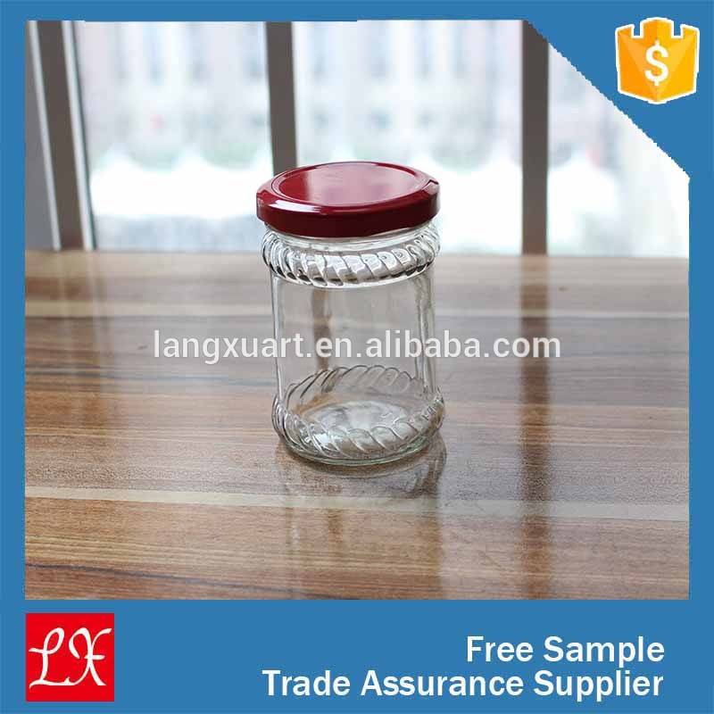 Amber Glass Candle Jar Factories - LXHY-J023 Bulk Wholesale 6oz cheap small glass jam jar – Langxu