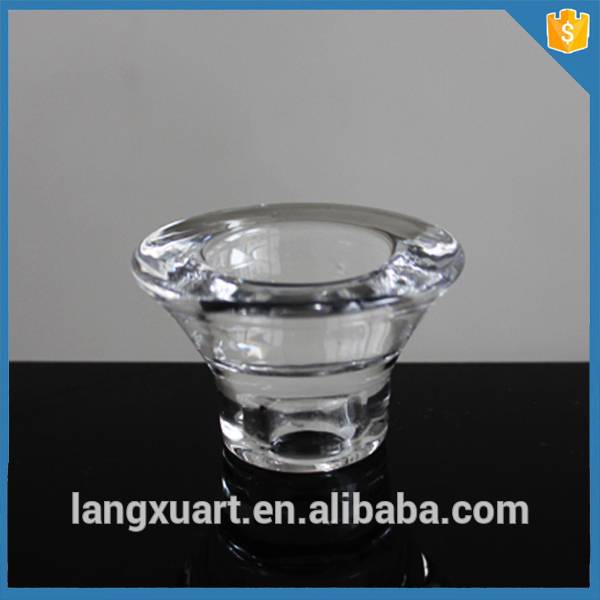 china wholesale Cheap_Candle_Holders Suppliers - glass cone shaped tealight candle holder home goods – Langxu