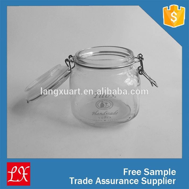 new style large sealed glass container for food