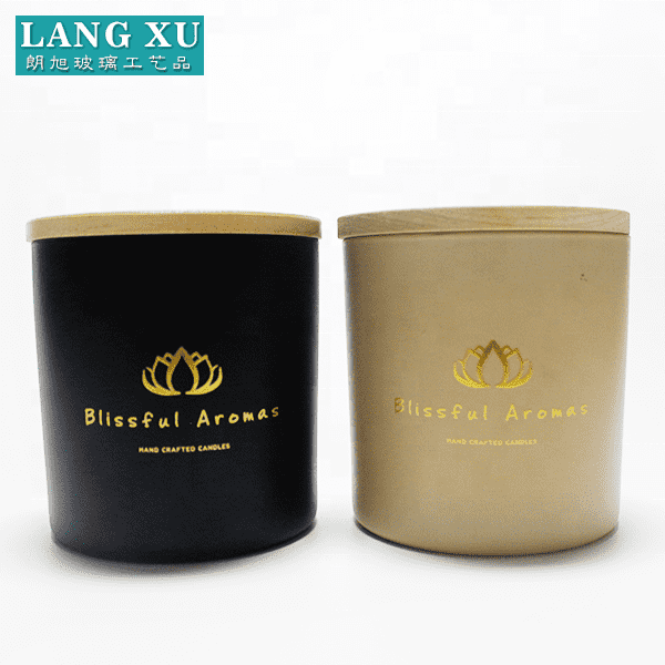 china wholesale Glassware Factories - FAJ1010 10X10cm 450ml Private Label Scented Luxury Gift customized Candles – Langxu