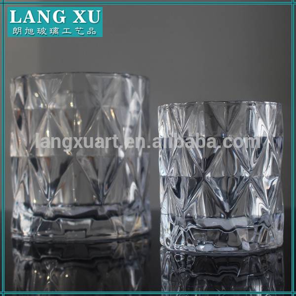 china wholesale White Candle Holder Manufacturers - weddings glass tea light candle holder cheap candelabras – Langxu