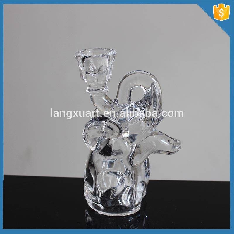 china wholesale Christmas Candle Holder pricelist - New developped crystal Elephant Candle Holder – Langxu