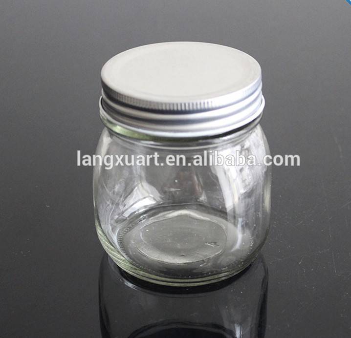 Frosted Glass Candle Jar With Lid Manufacturers - free sample mason jar 250ml spice jars wholesale – Langxu