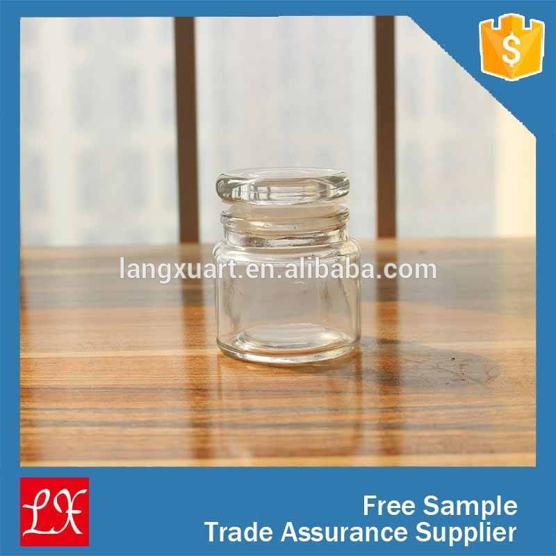 china wholesale Glass Jar For Candle With Lids Factories - 100ml wholesale clear airtight small glass jars – Langxu