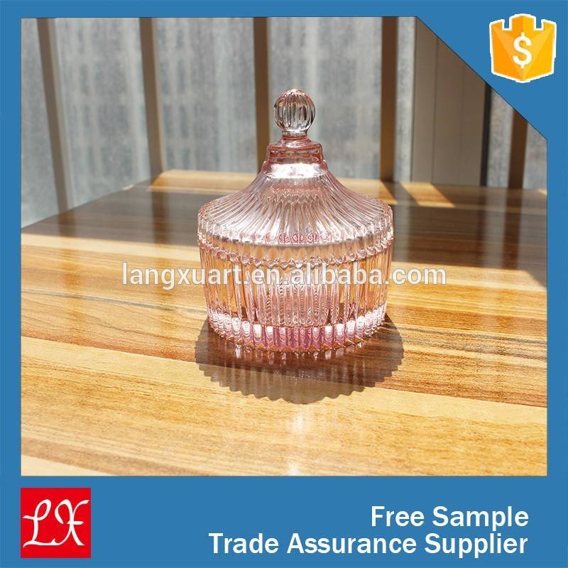 Black Glass Candle Jar Suppliers - Wholesale ribbed color empty glass spice jar for decoration – Langxu