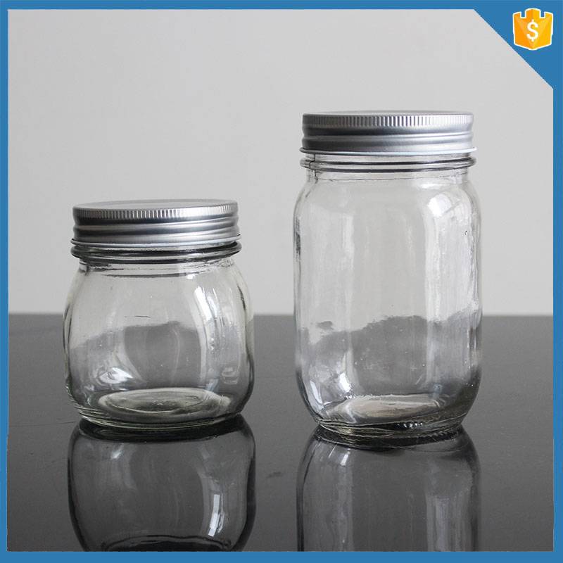 Glass Jars For Candles Manufacturers - custom made round shape 250ml 8 oz mini mason jars bulk – Langxu
