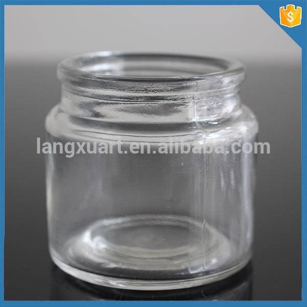 china wholesale Luxury Black Candle Jar quotes - cheap small glass jam 1 oz glass jar with cork cap – Langxu