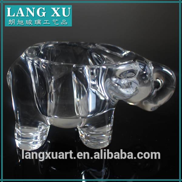 china wholesale Long Stem Candle Holder Suppliers - elephant tea light glass candle holder – Langxu