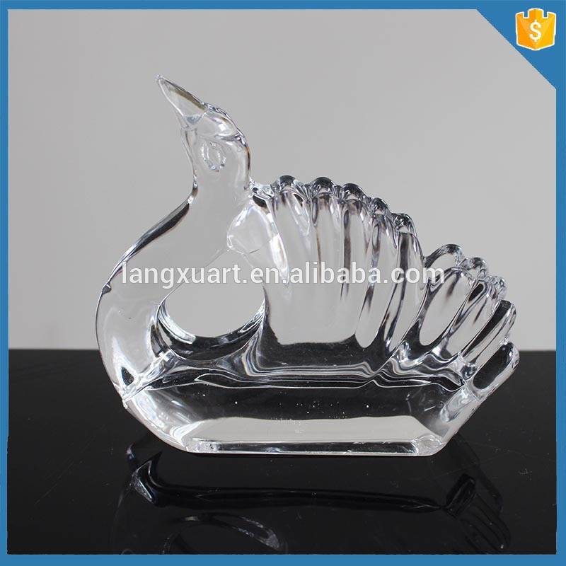 Discount wholesale Candle Glass Holder - LXHY-N001 Animal shape swan Crystal Glass napkin holder for wedding – Langxu