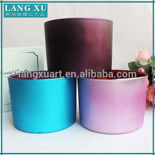 china wholesale Glass Candle Jars With Wooden Lids Suppliers - Home Deco wholesale blue glass votive candle holder glass – Langxu