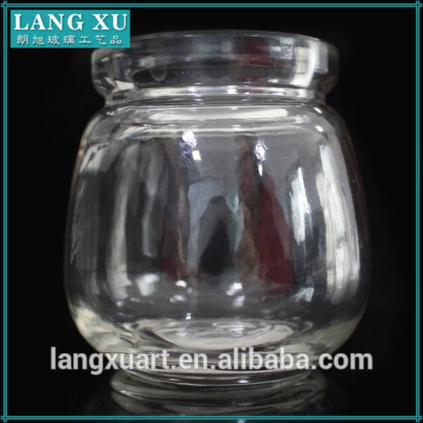 china wholesale Christmas Candle Jars Factories - 108ml clear crystal chinese glass pickle jar – Langxu