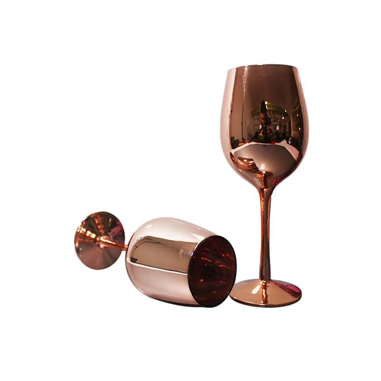 Eco Friendly hot sale rose gold colored glass s...