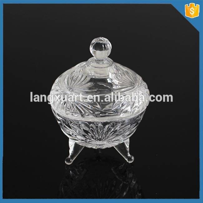 Glass Candle Jar With Lid quotes - 7/2015 new crystal wholesale small mini punch glass jars for sweet – Langxu