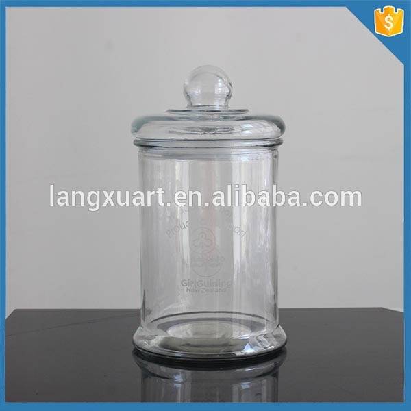 china wholesale Glass Candle Jar With Lid quotes - Manufacturer price Large glass danube jars – Langxu
