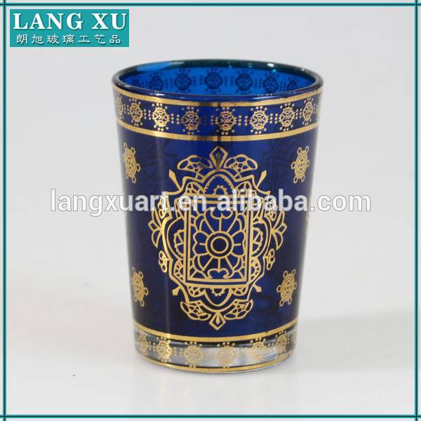 china wholesale Golden Candle Holder Suppliers - Arab style gold flower tealight cup – Langxu