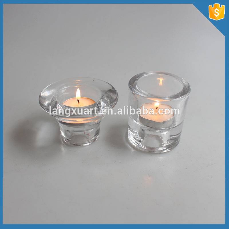 Hot sale Different size Glass container for candle