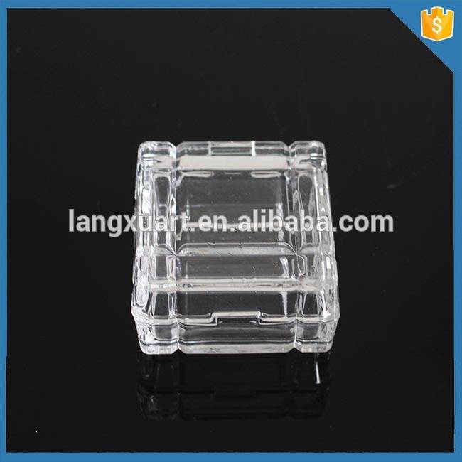 Candle Holders Factories - straight sided glass jar decorative square glass jars and lids – Langxu