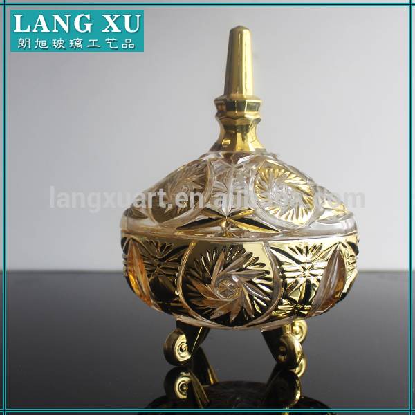 china wholesale Glass Candle Jar - Clear glass candy buffet jar for wedding centerpiece – Langxu