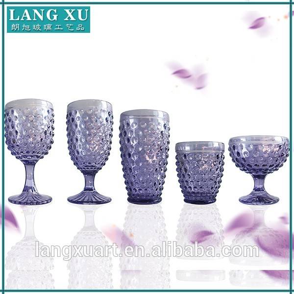 wholesale high quality handmade wholesale table colored drinking glassware sets