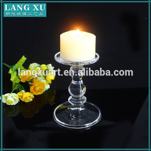 china wholesale 5 Arm Candle Holder Factory - Pillar candle stand wedding wholesale crystal candler holders – Langxu