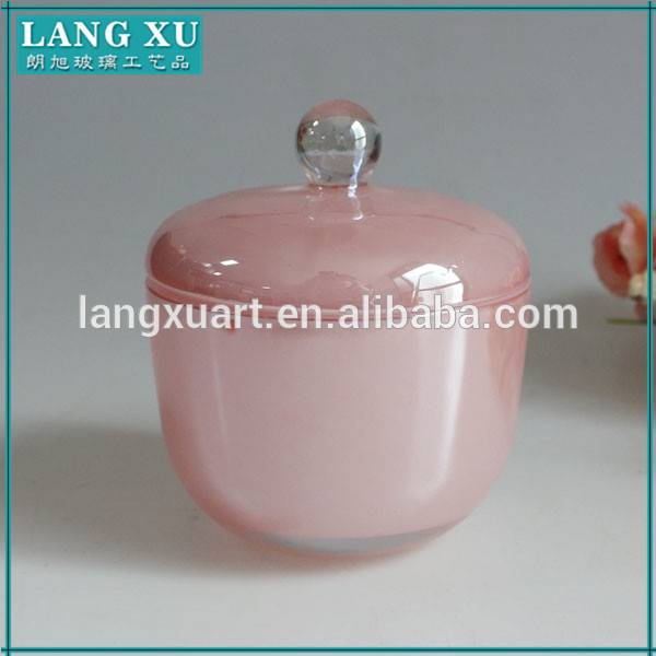 Copper Candle Jars pricelist - colorful mini glass candle jar with lid – Langxu