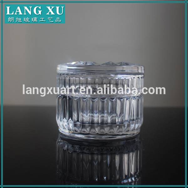 china wholesale Matte Grey Candle Jar Factory - Best Selling products Lanuxu circular column glass jar for candy candle – Langxu