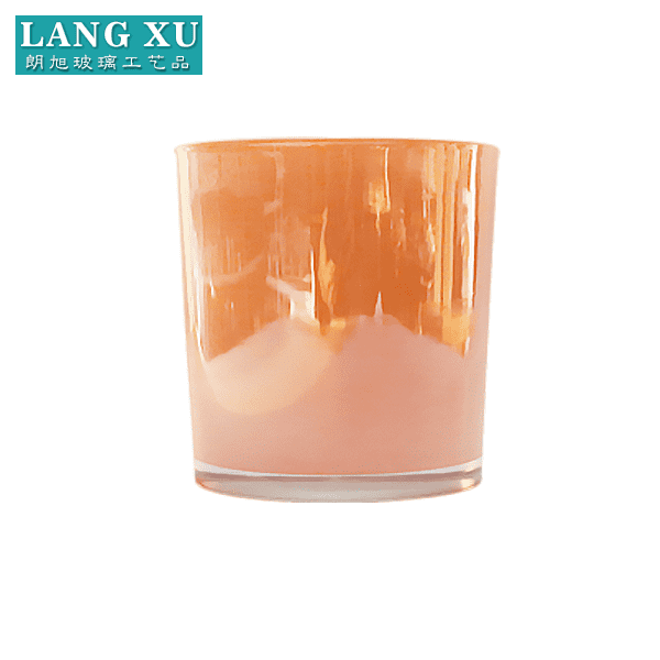 china wholesale Copper Candle Jars pricelist - LXHY778 Super quality unique colored recycled modern custom glass candle jar – Langxu