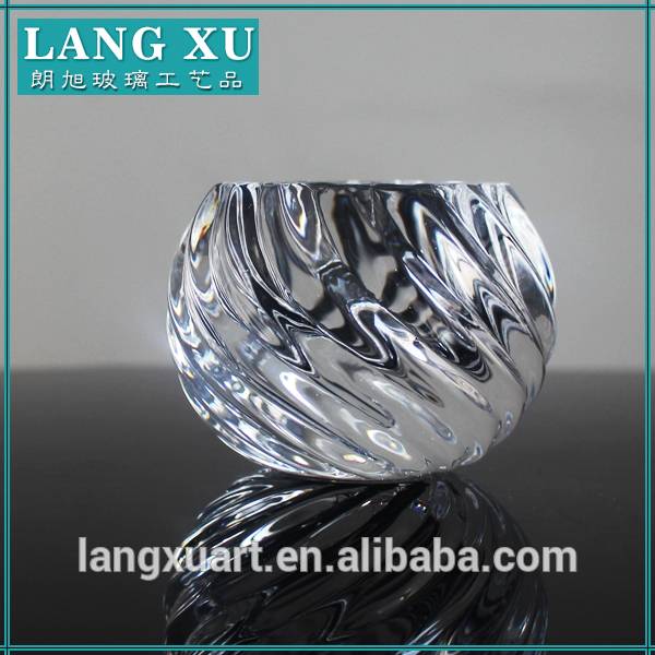 china wholesale Cheap_Candle_Holders - LXHY-Z262 round rotary crystal wholesale glass votive candle holders – Langxu