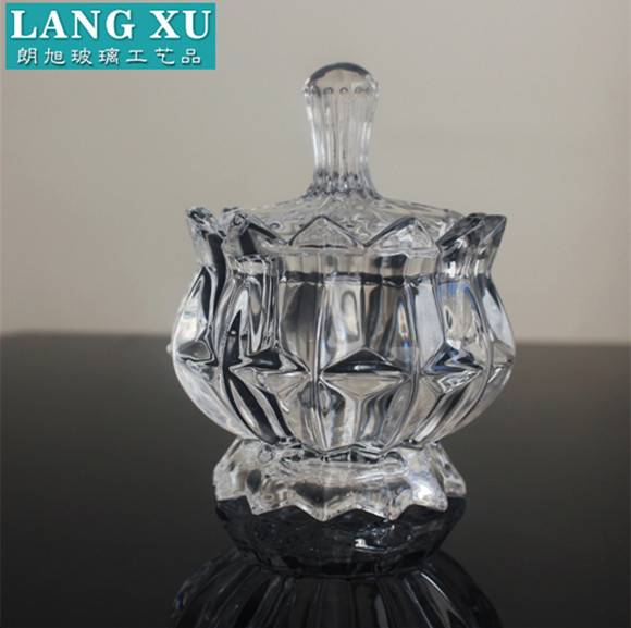 china wholesale Empty Glass Candle Jar Manufacturers - LX Decorative candy bowls wholesale candy dish glass – Langxu