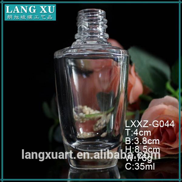 Hot-selling Frosted Glass Candle Jar With Lid - 1.2 OZ decorative essential oil glass dropper bottles – Langxu