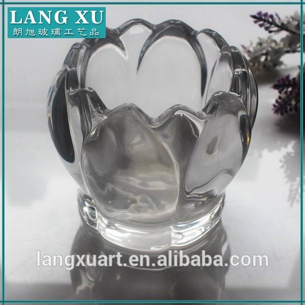 china wholesale Candle Holder Gold Factories - LX-Z157 crystal buddah lotus flower Sempervivum tectorum candle holder – Langxu