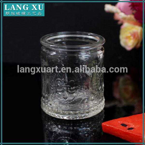 china wholesale Frosted Glass Candle Jar With Lid Suppliers - Empty glass juice baby milk bottle & yogurt container with screw lid – Langxu