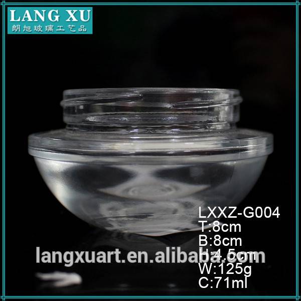 china wholesale Matte Black Candle Jar pricelist - 70ml skin care cosmetic bottles and jars luxury – Langxu