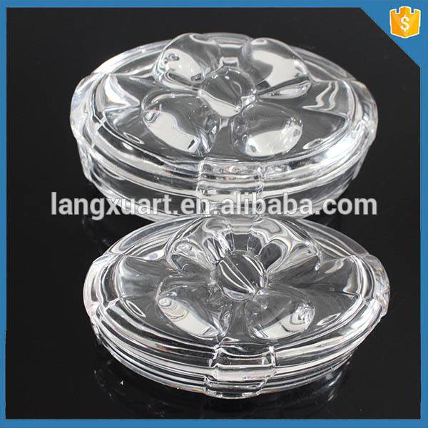 Crystal Glass Storage Sugar Candy Jar with Lid / bowknot Trinket Pot