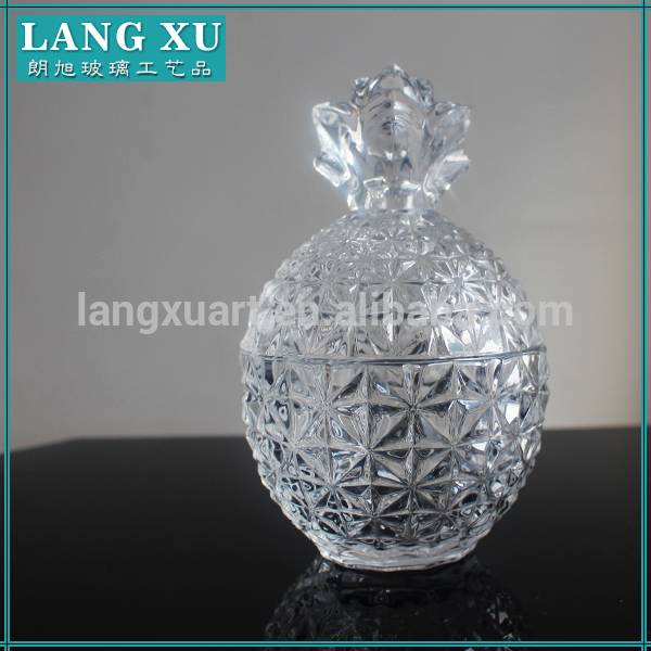 Candle Glass Jars With Lid Manufacturers - LXHY-T096 ceramic cookie pineapple jar – Langxu