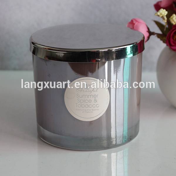 china wholesale Black Glass Jars For Candle Making Manufacturers - customized candle jar scented soy cheap candle wax – Langxu