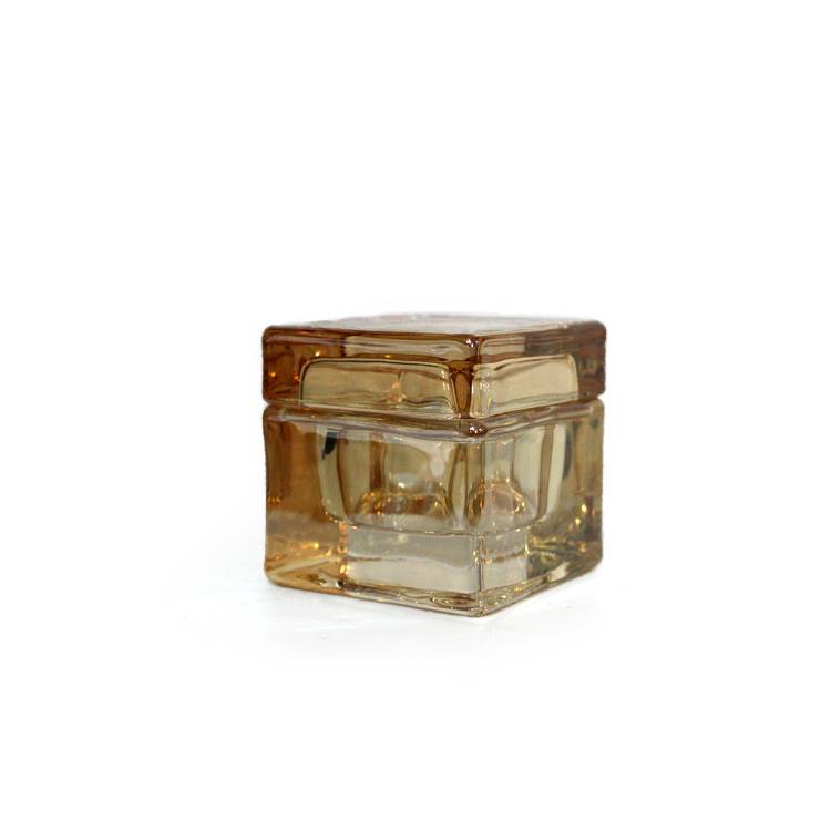 10×6.8cm High quality mercury electroplated luxury glass storage jar LXHY-T021