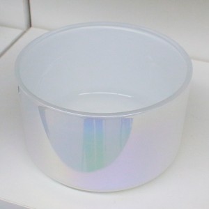 3 wick tumbler iridescent ion holographic effect luxury 20oz wide short high quality glass modern rainbow colors empty round bottom large candle jars with lids for wedding decorative JW13078